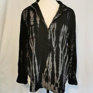 Bella Dahl Black/Grey Button Down Shirt - Sz XS/S Open To Offers